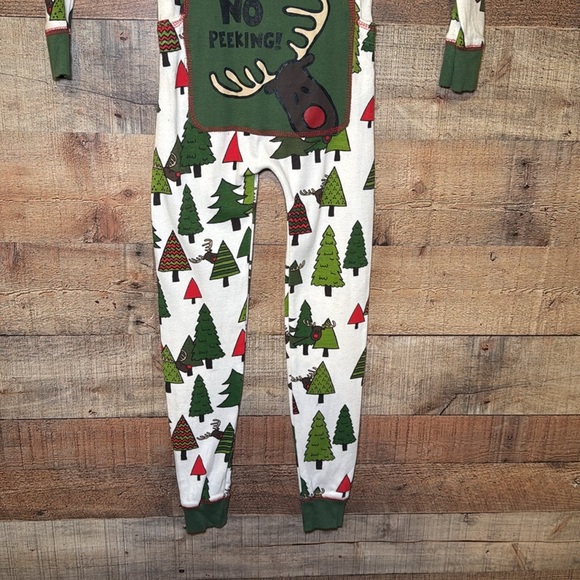 🌻LazyOne Little Boy’s No Peeking! Flapjack size 6 Onsie Pajama Cotton Holiday - Picture 8 of 9
